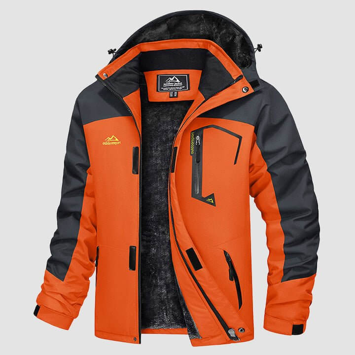 Chaqueta de invierno cálida para hombre - Chaqueta de esquí impermeable