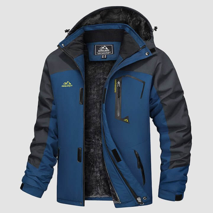 Chaqueta de invierno cálida para hombre - Chaqueta de esquí impermeable
