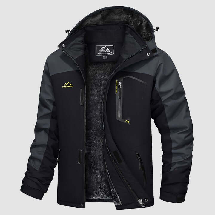 Chaqueta de invierno cálida para hombre - Chaqueta de esquí impermeable