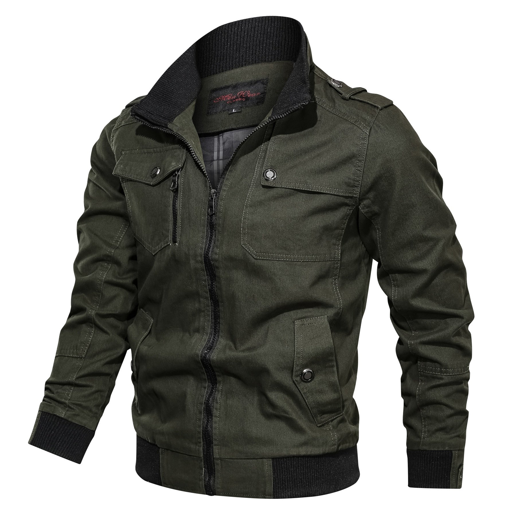 Chaqueta de invierno militar para hombre - Una chaqueta cortavientos
