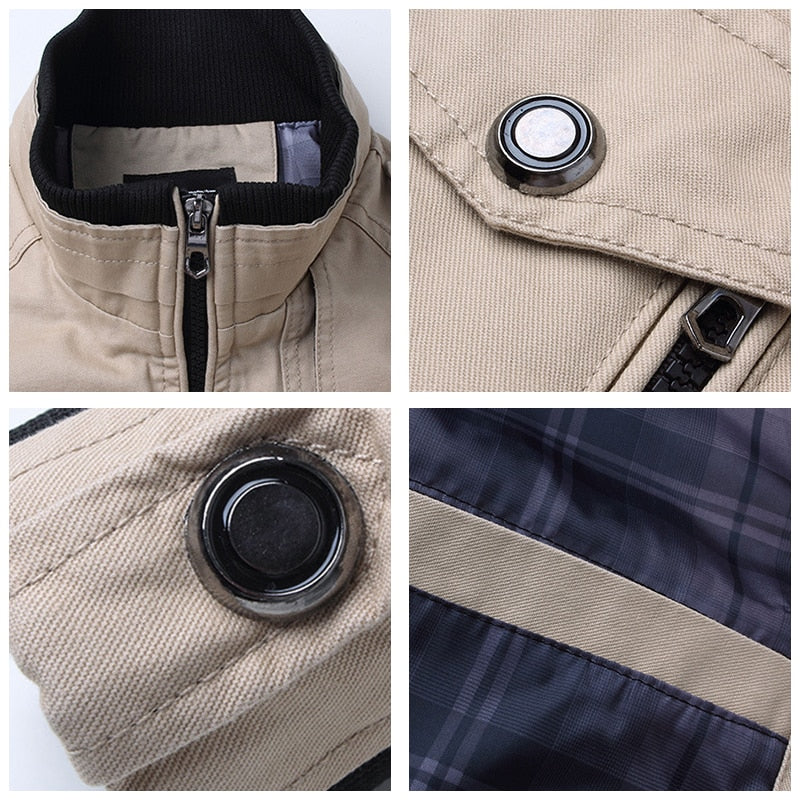Chaqueta de invierno militar para hombre - Una chaqueta cortavientos