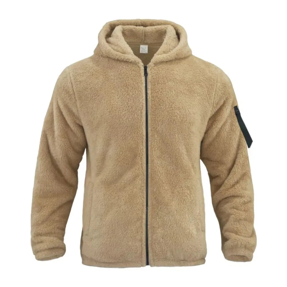 Chaqueta de invierno para hombre para días fríos con capucha y prácticos bolsillos