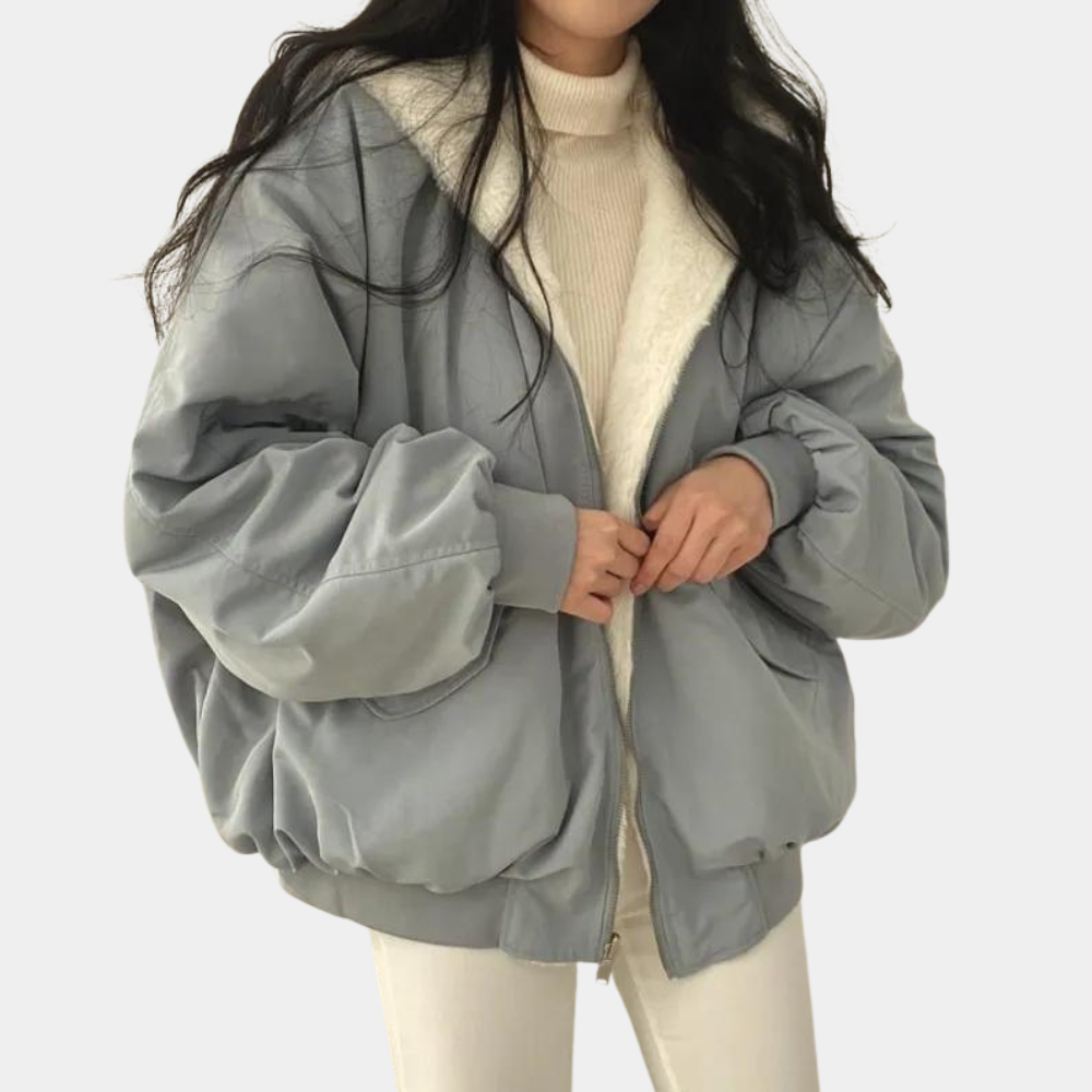 Chaqueta de Invierno para Mujer de Tejido Suave y Cálido con Corte Cómodo