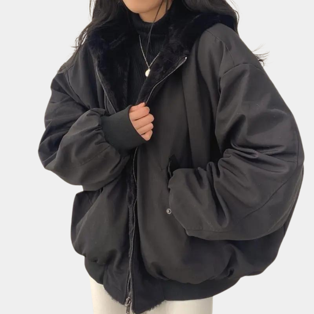 Chaqueta de Invierno para Mujer de Tejido Suave y Cálido con Corte Cómodo