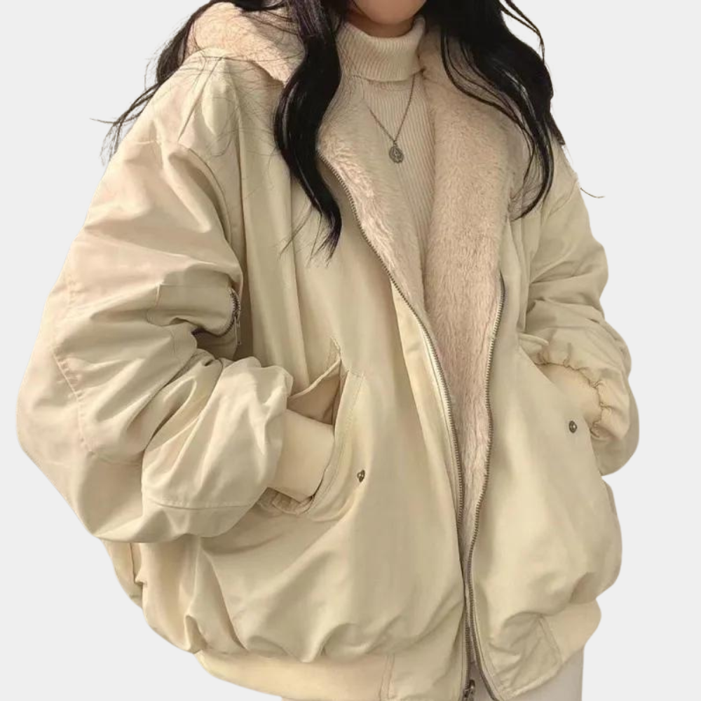 Chaqueta de Invierno para Mujer de Tejido Suave y Cálido con Corte Cómodo