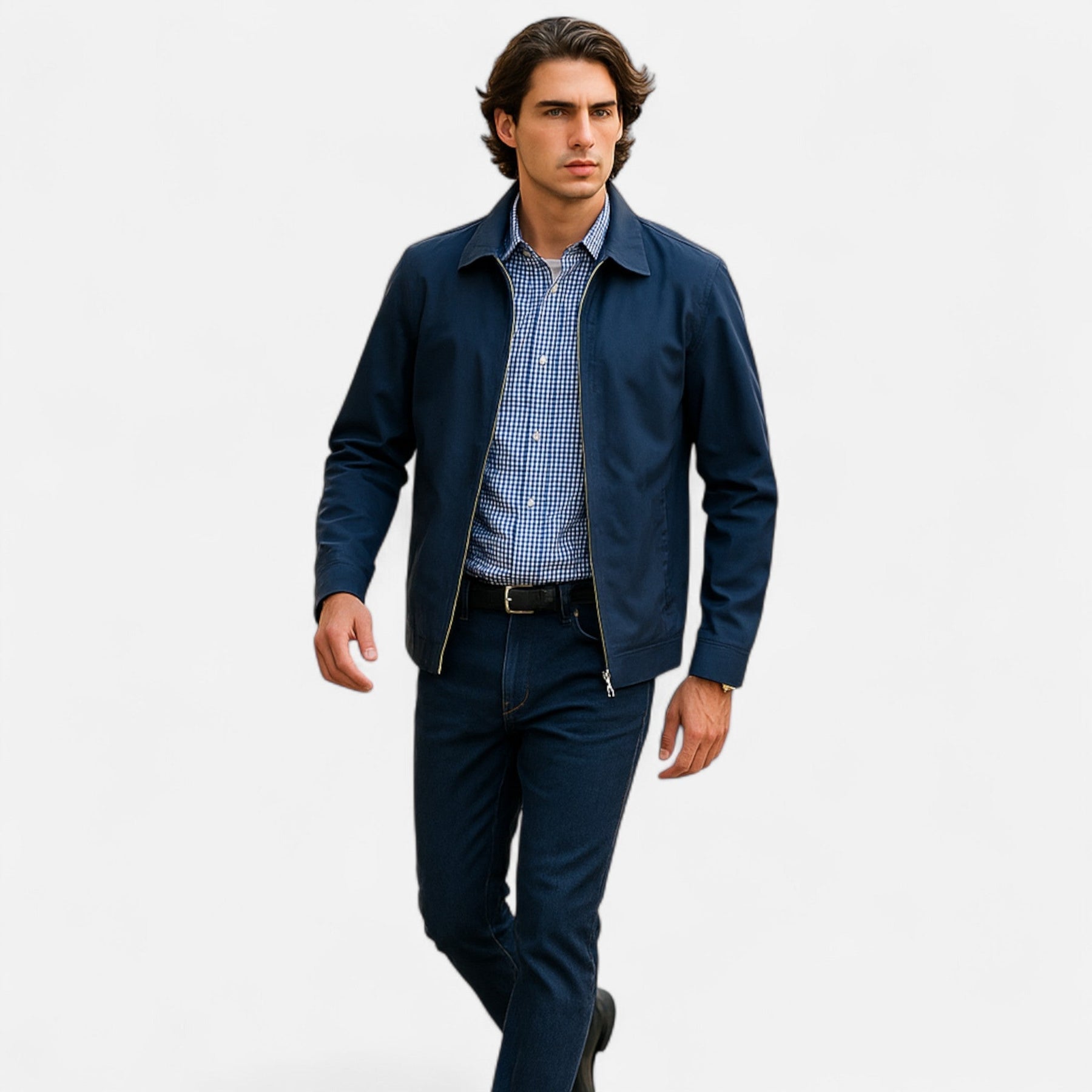 Chaqueta de negocios para hombre con corte elegante para primavera