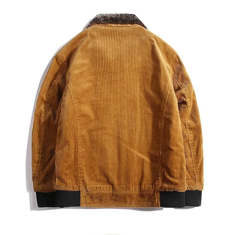 Chaqueta de pana clásica de invierno para hombre