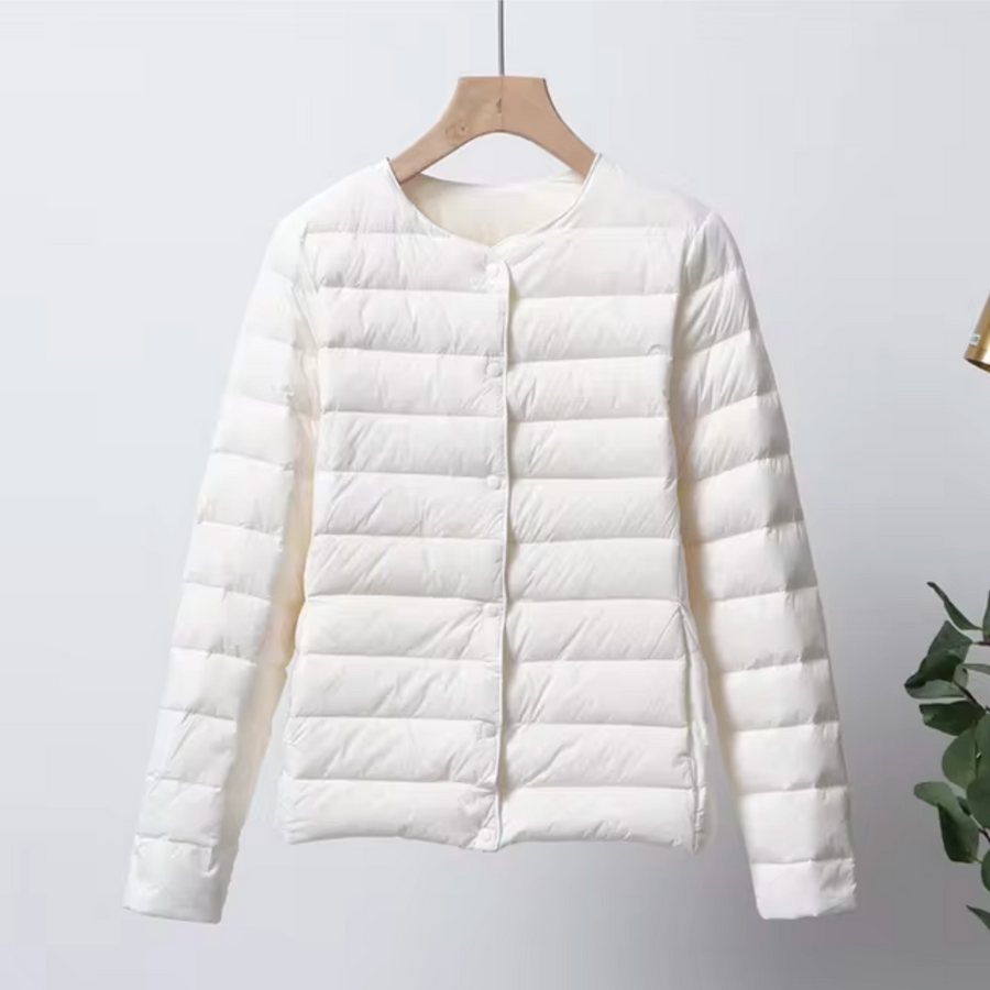 Chaqueta de plumón ligera para mujer: cálida, ultrafina y a la moda