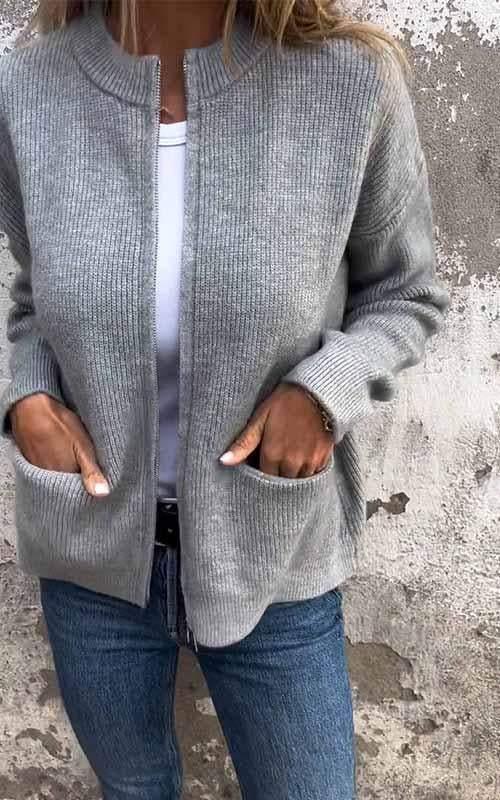 Chaqueta de punto cómoda