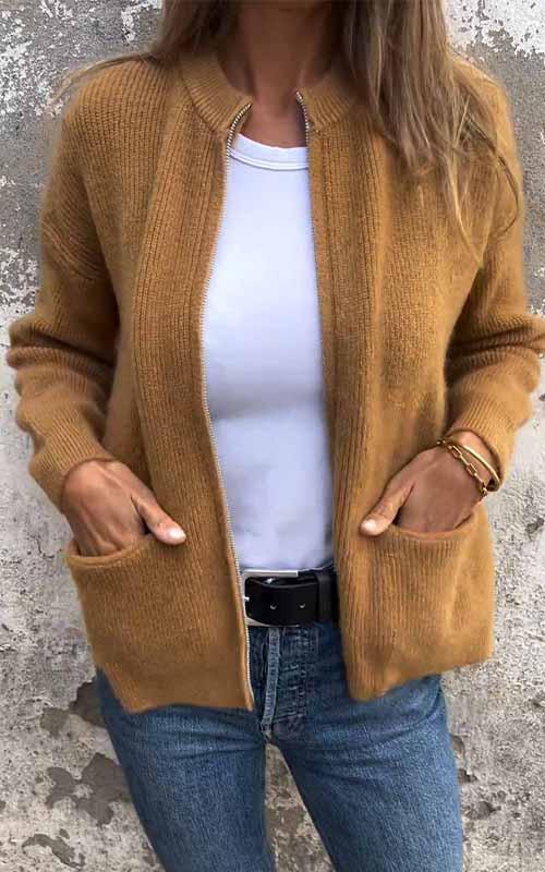 Chaqueta de punto cómoda