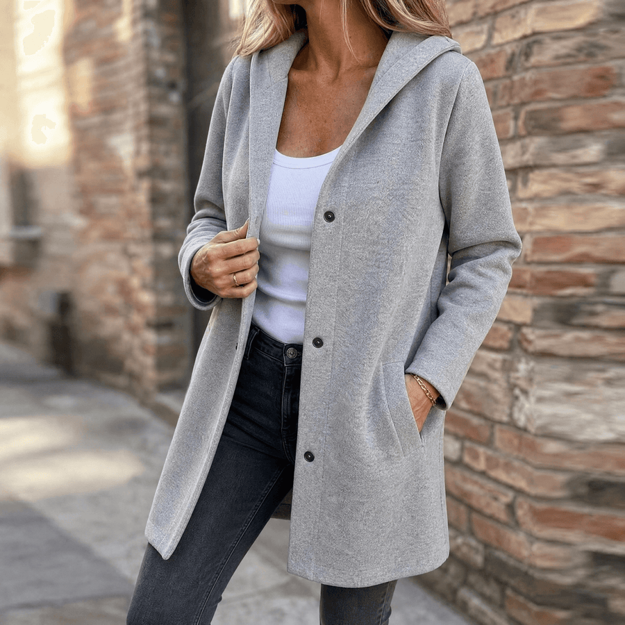 Chaqueta de punto con capucha para el día a día