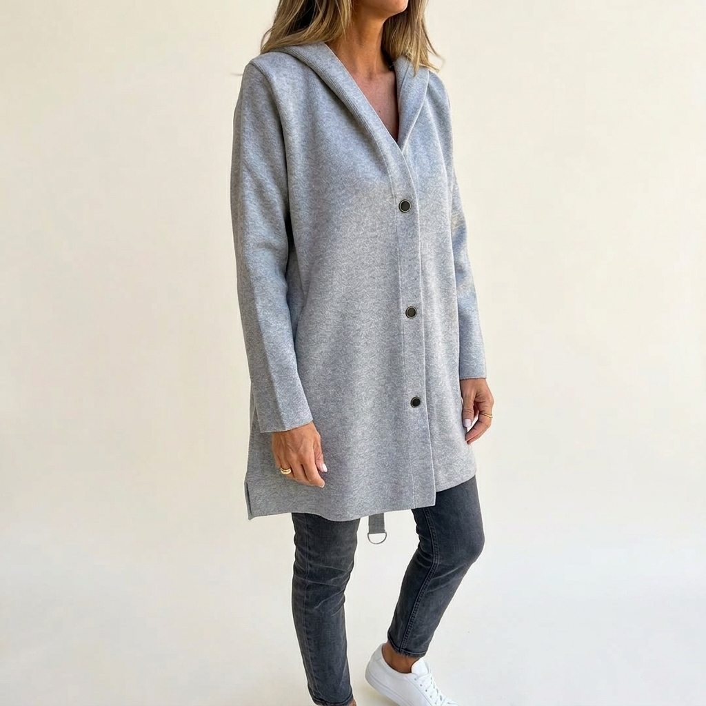 Chaqueta de punto con capucha para el día a día
