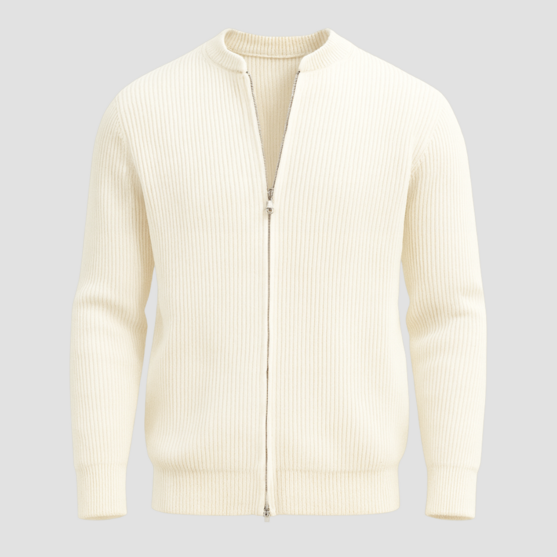 Chaqueta de punto con cremallera para hombre