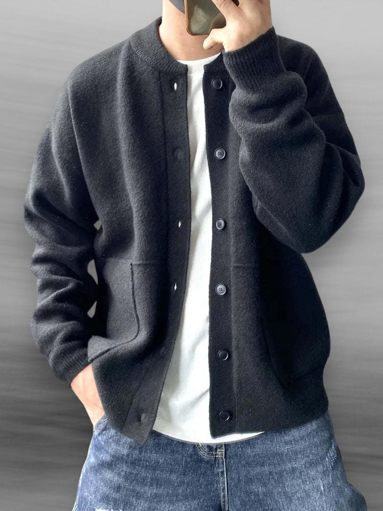 Chaqueta de punto suave para hombre
