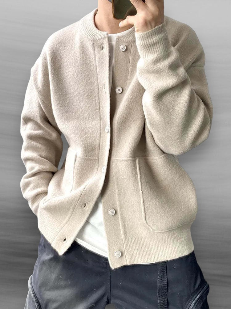 Chaqueta de punto suave para hombre