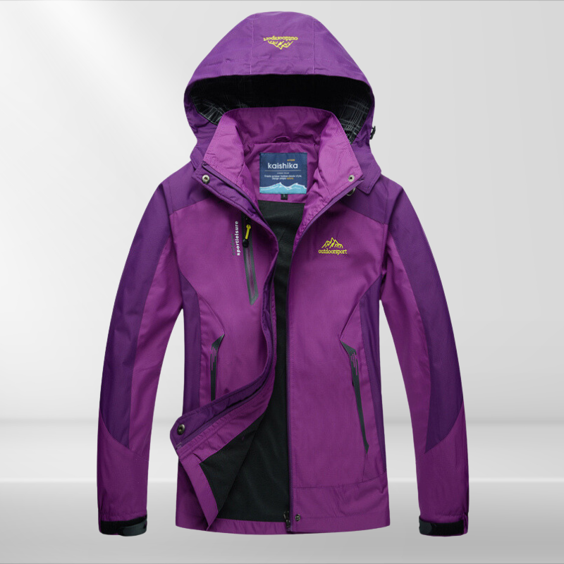 Chaqueta de senderismo para mujer para actividades al aire libre y clima frío