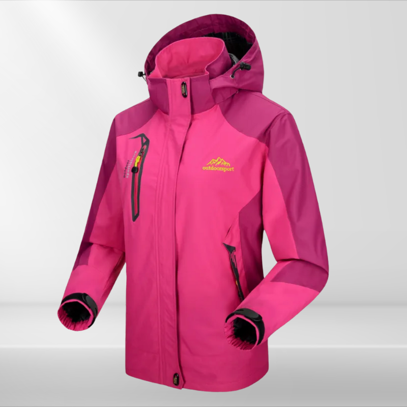 Chaqueta de senderismo para mujer para actividades al aire libre y clima frío