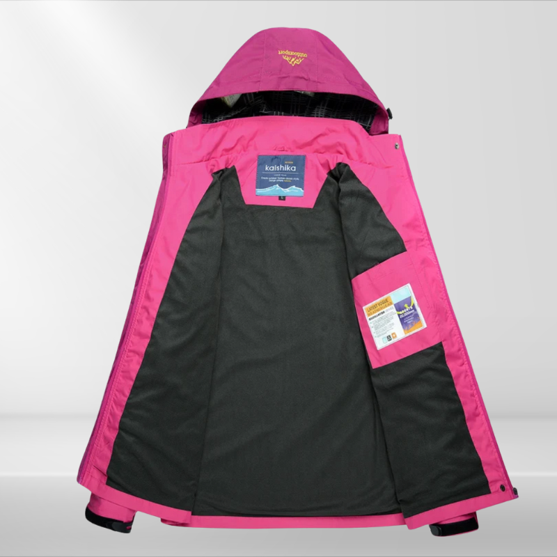 Chaqueta de senderismo para mujer para actividades al aire libre y clima frío