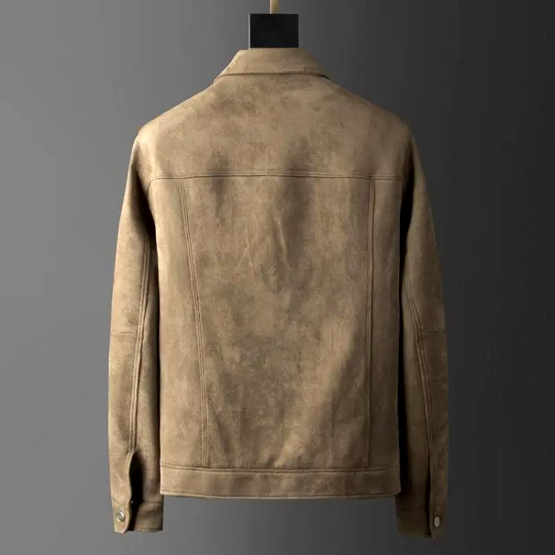 Chaqueta elegante de ante para hombre