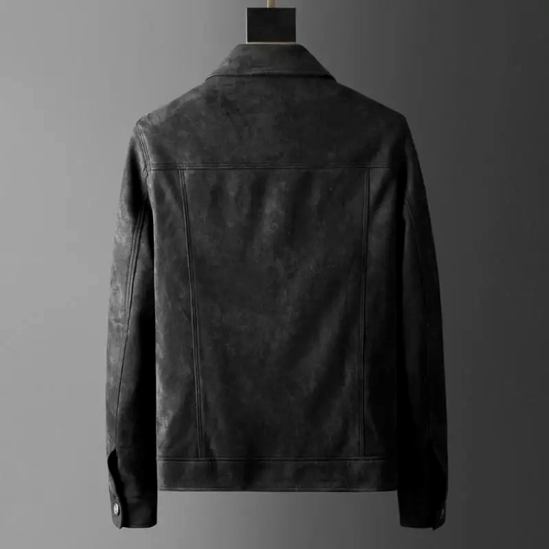 Chaqueta elegante de ante para hombre