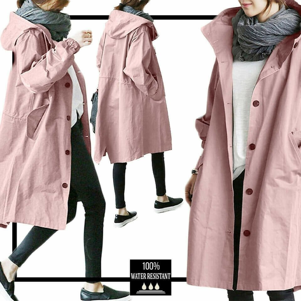 Chaqueta impermeable con capucha