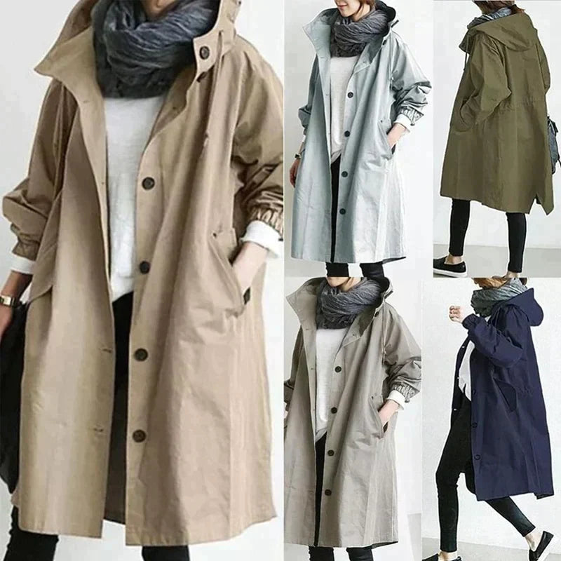 Chaqueta impermeable con capucha