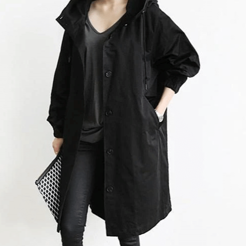 Chaqueta impermeable con capucha