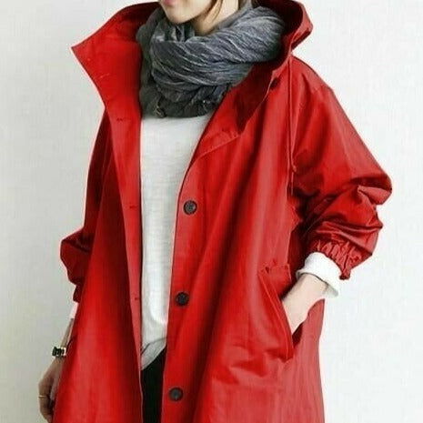Chaqueta impermeable con capucha