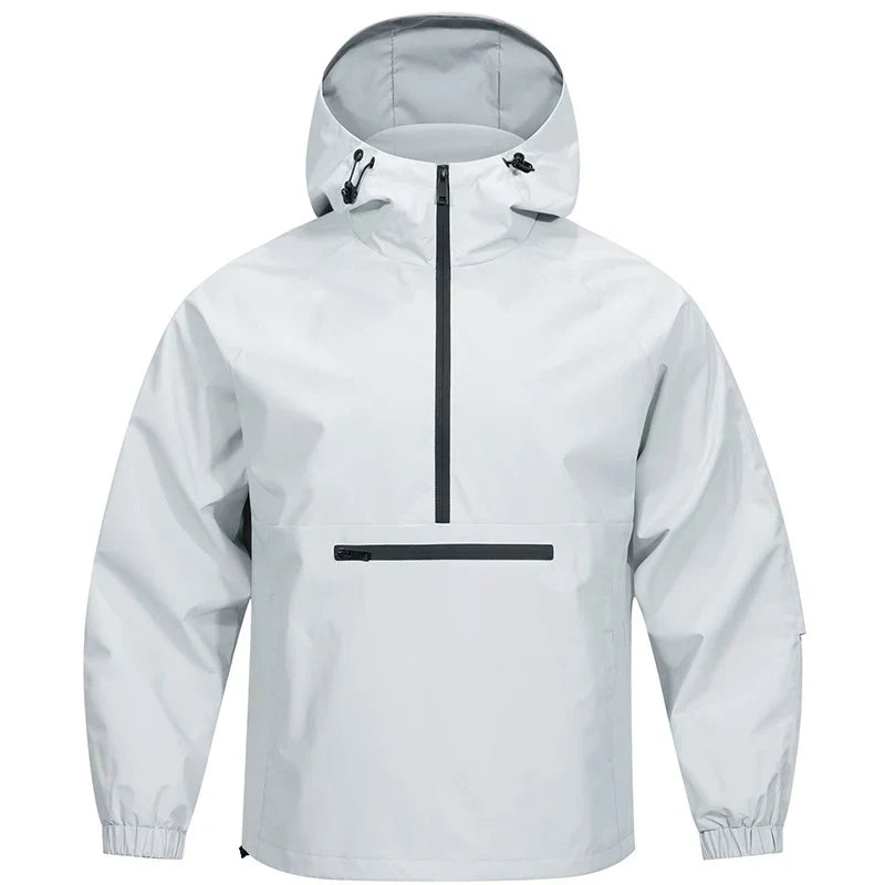Chaqueta impermeable para hombre: chaqueta de lluvia con capucha y diseño para el día a día
