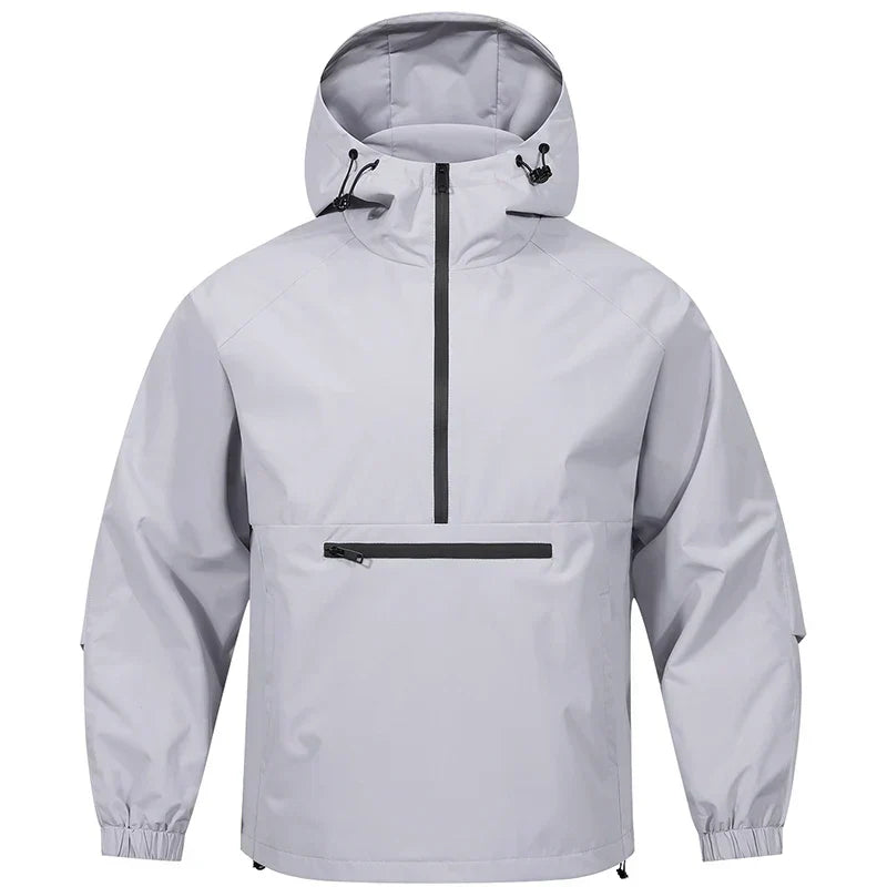 Chaqueta impermeable para hombre: chaqueta de lluvia con capucha y diseño para el día a día