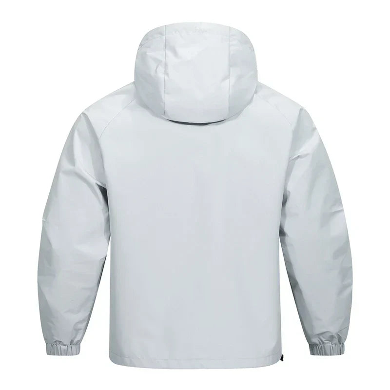 Chaqueta impermeable para hombre: chaqueta de lluvia con capucha y diseño para el día a día