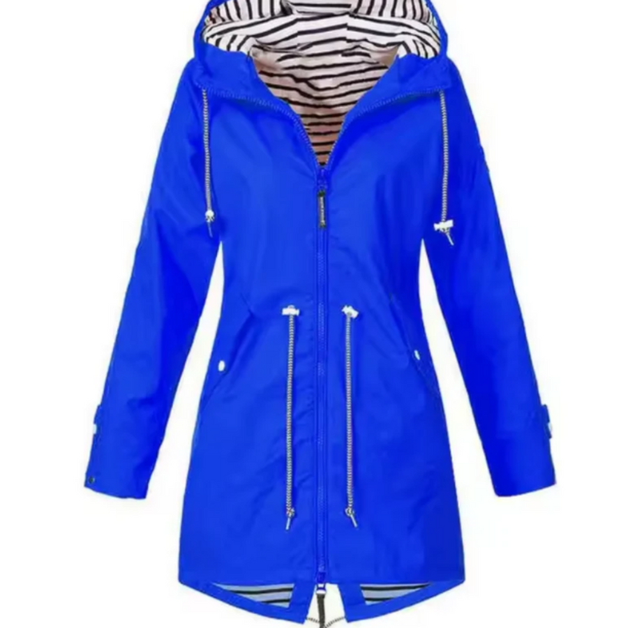 Chaqueta impermeable para mujer con capucha