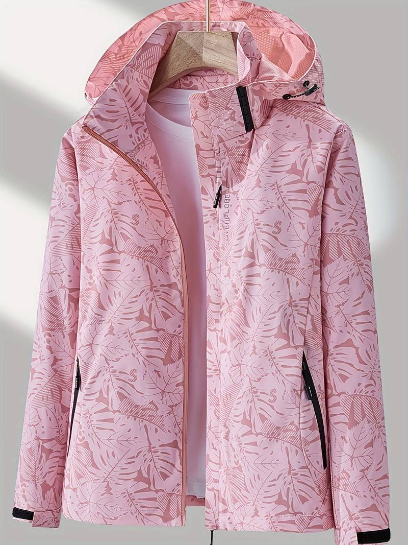 Chaqueta impermeable y cortavientos para mujer con capucha: elegante y ligera