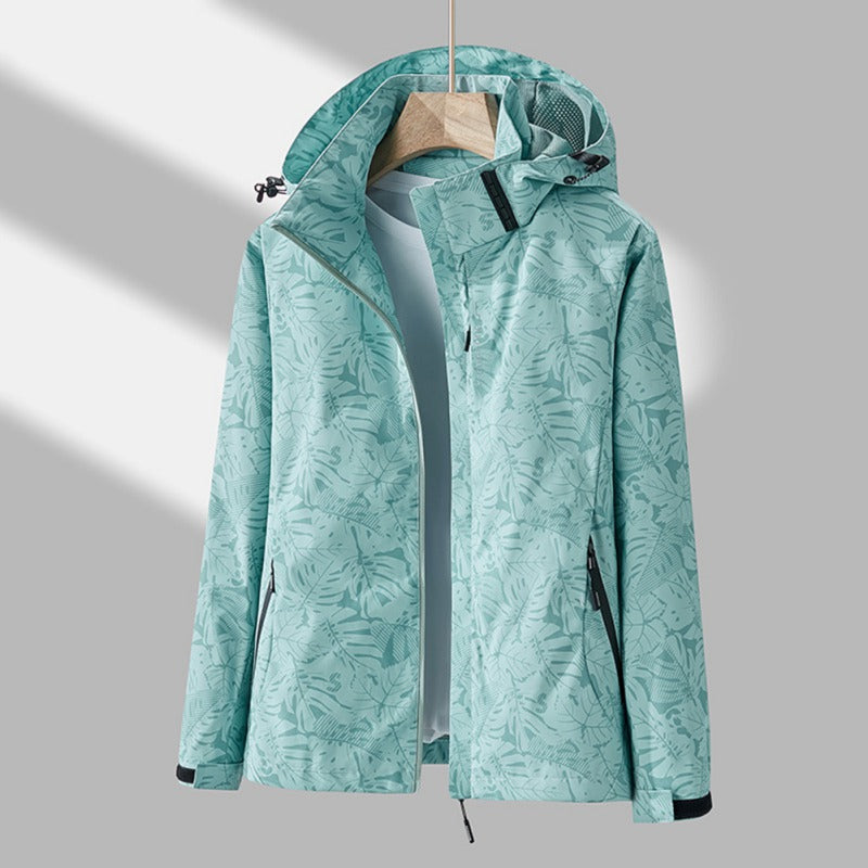 Chaqueta impermeable y cortavientos para mujer con capucha: elegante y ligera