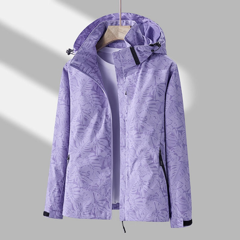 Chaqueta impermeable y cortavientos para mujer con capucha: elegante y ligera
