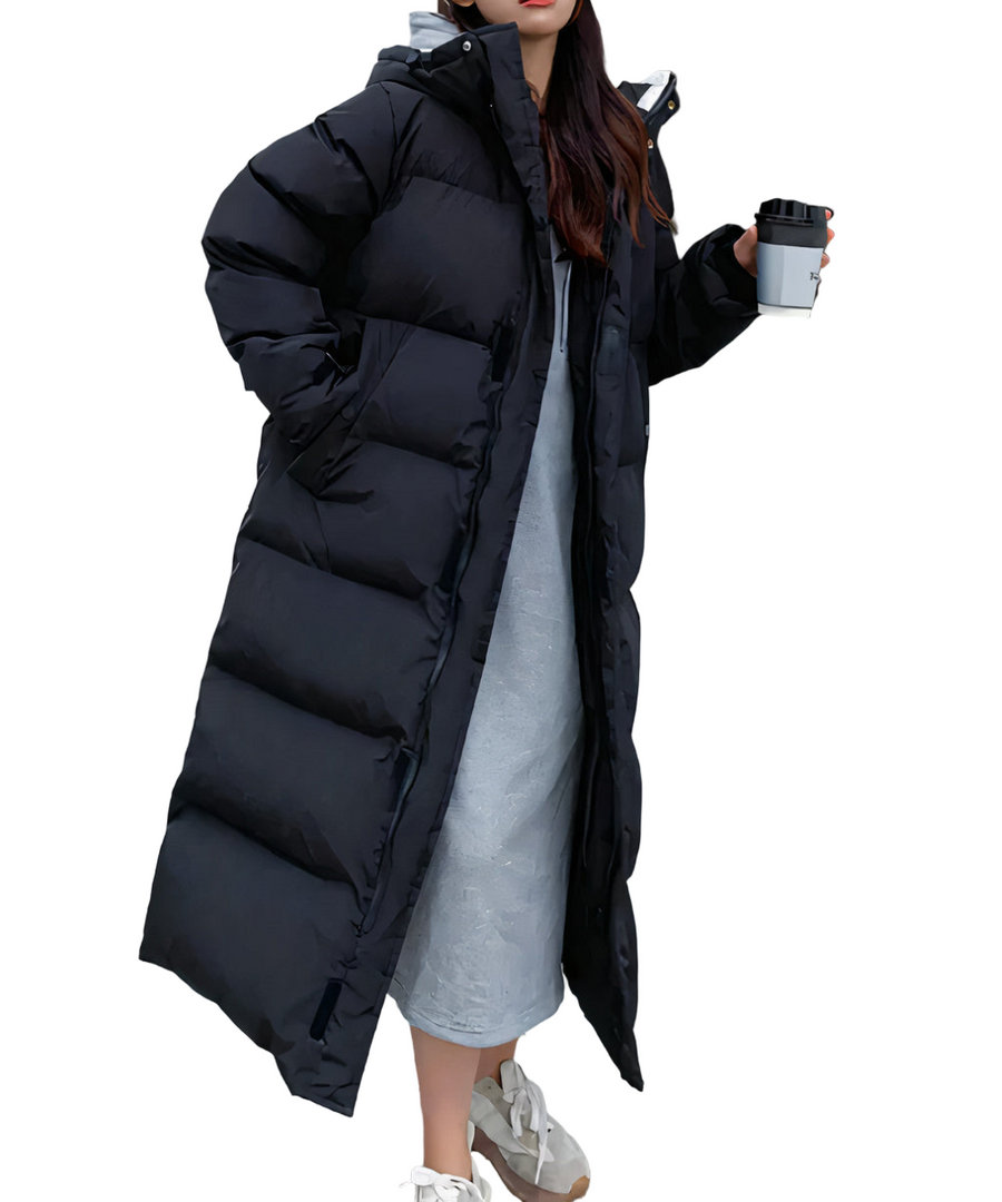 Chaqueta larga de invierno repelente al agua para mujer