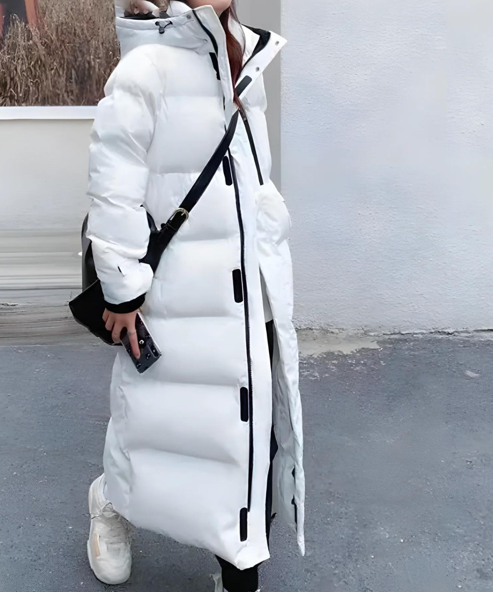 Chaqueta larga de invierno repelente al agua para mujer