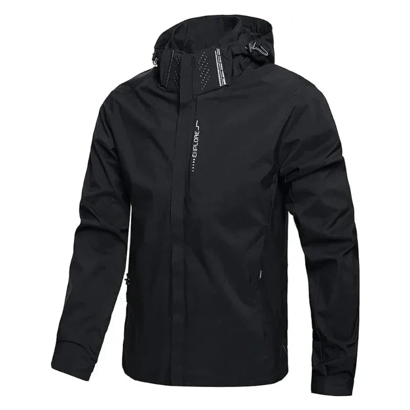 Chaqueta ligera con capucha para hombre