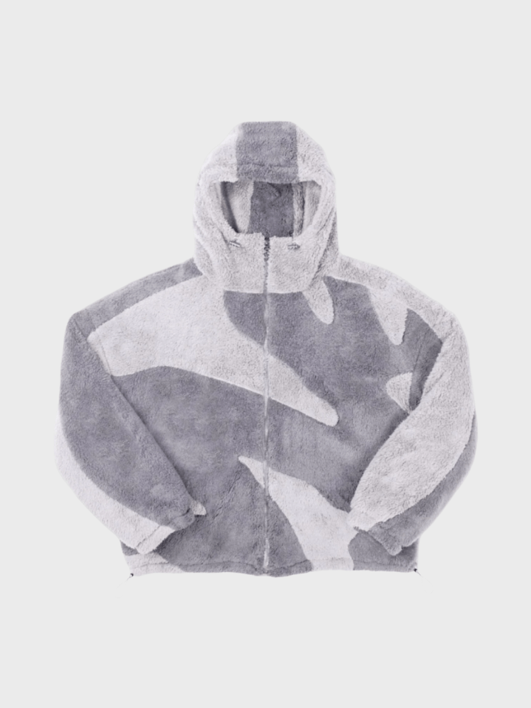 Chaqueta oversized con cremallera para hombre