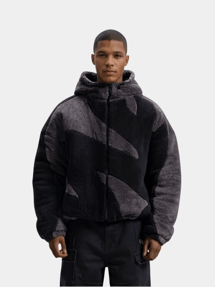 Chaqueta oversized con cremallera para hombre