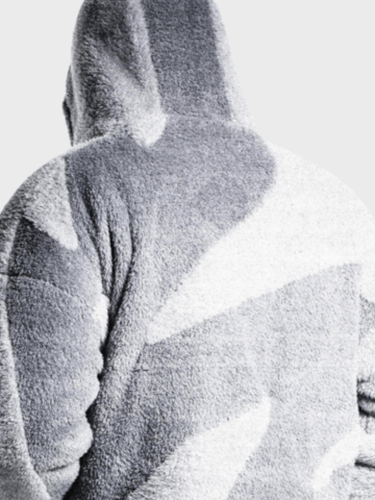 Chaqueta oversized con cremallera para hombre