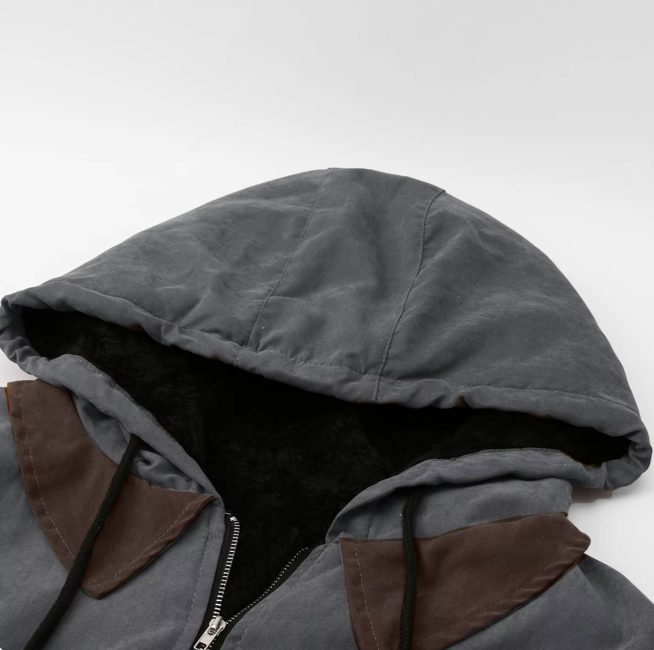 Chaqueta para hombre con capucha y cremallera