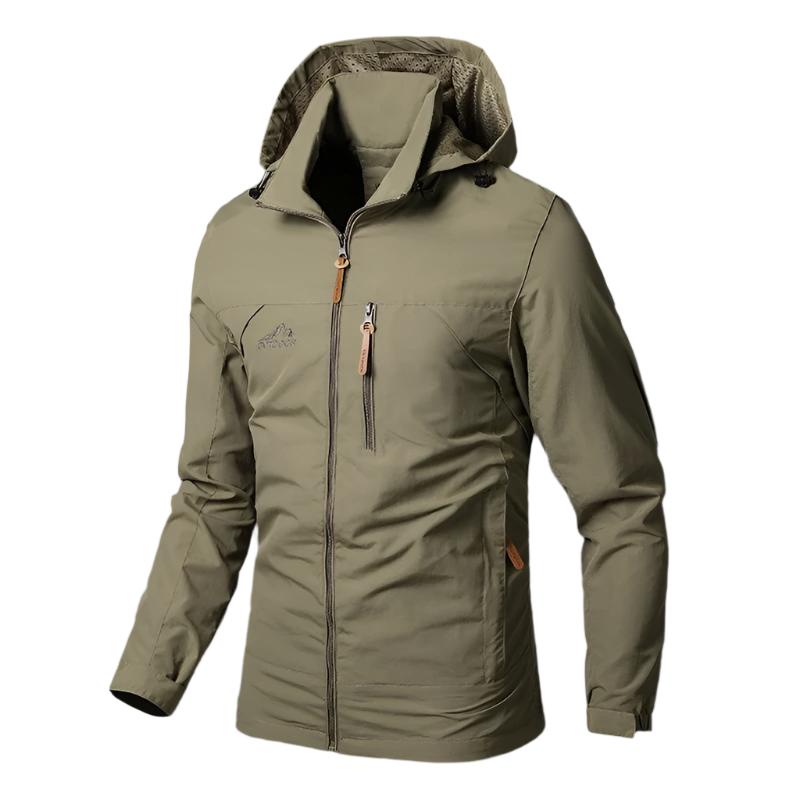 Chaqueta para hombre impermeable y cortavientos