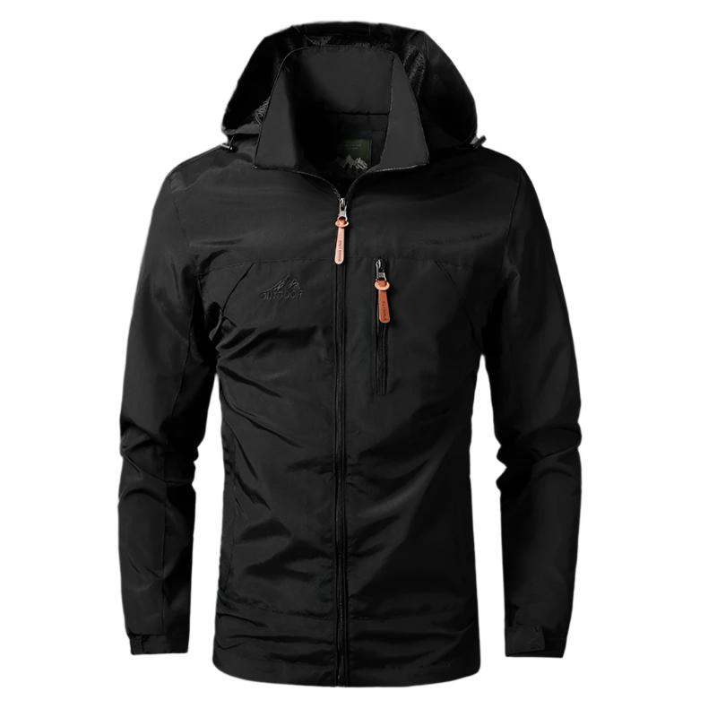 Chaqueta para hombre impermeable y cortavientos