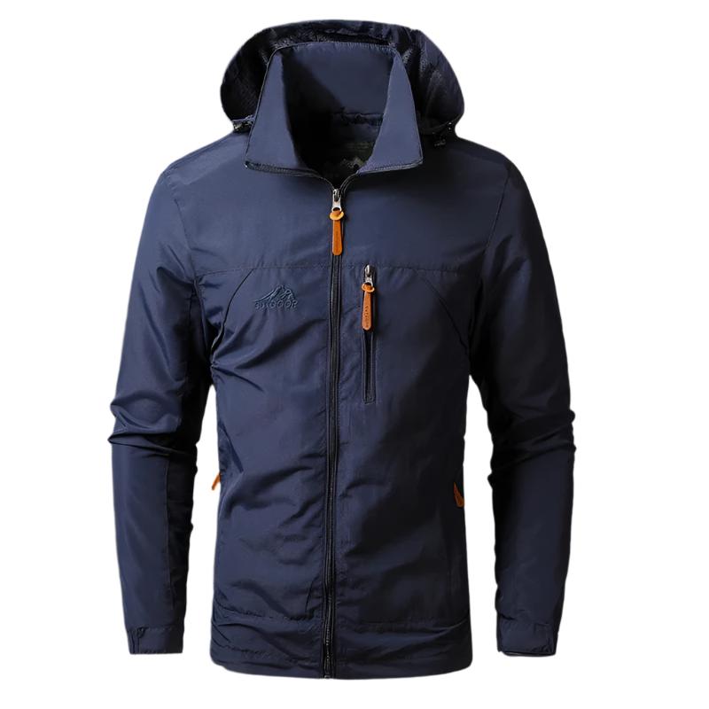 Chaqueta para hombre impermeable y cortavientos