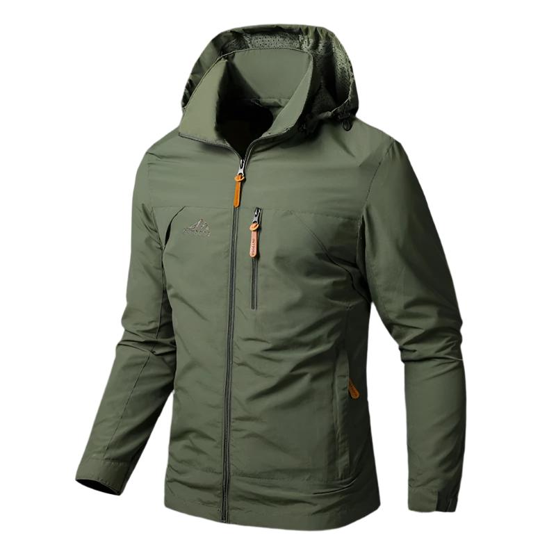 Chaqueta para hombre impermeable y cortavientos