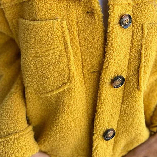 Chaqueta para mujer con botones y cuello