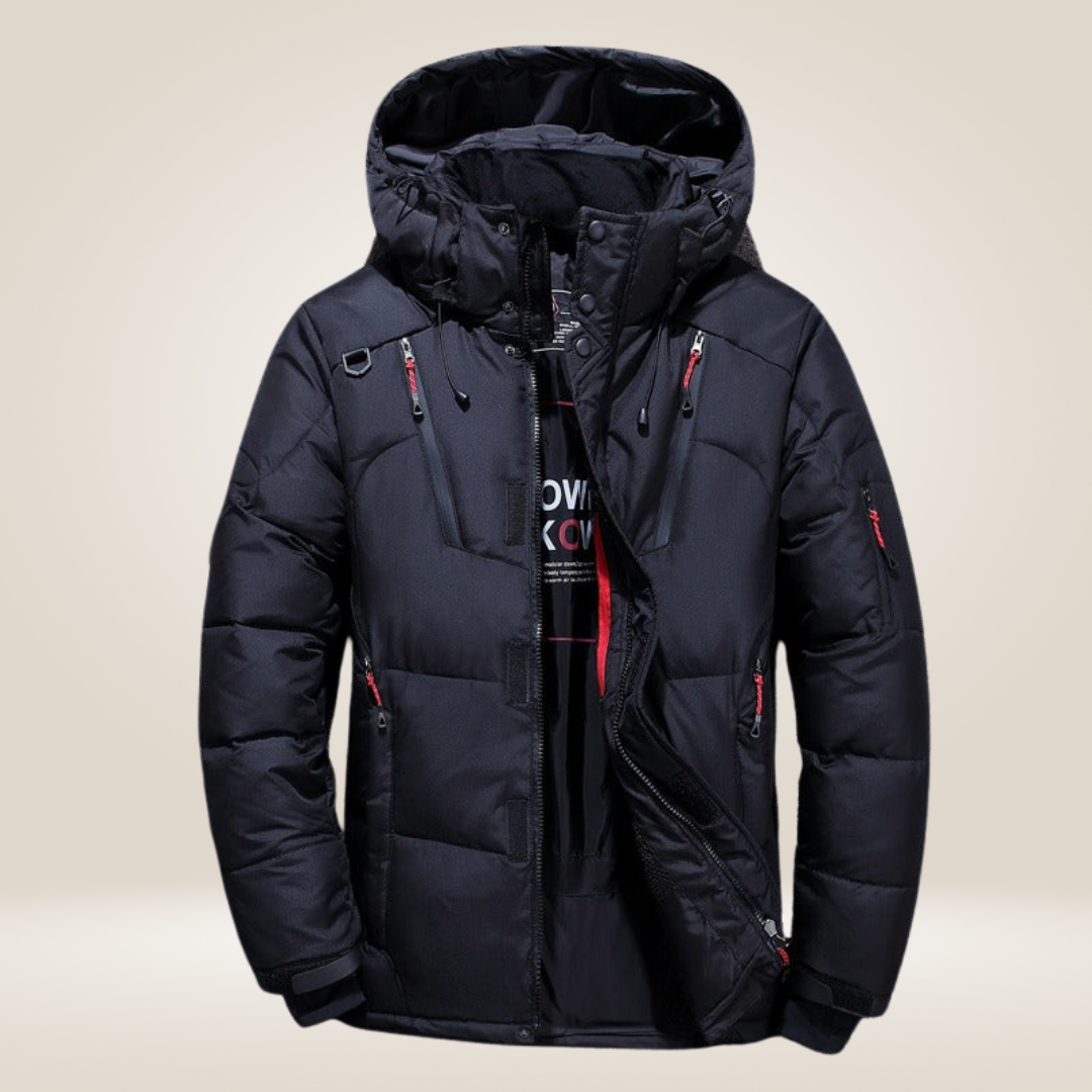 Chaqueta parka de invierno para hombre – Abrigo impermeable y cortavientos con forro polar grueso