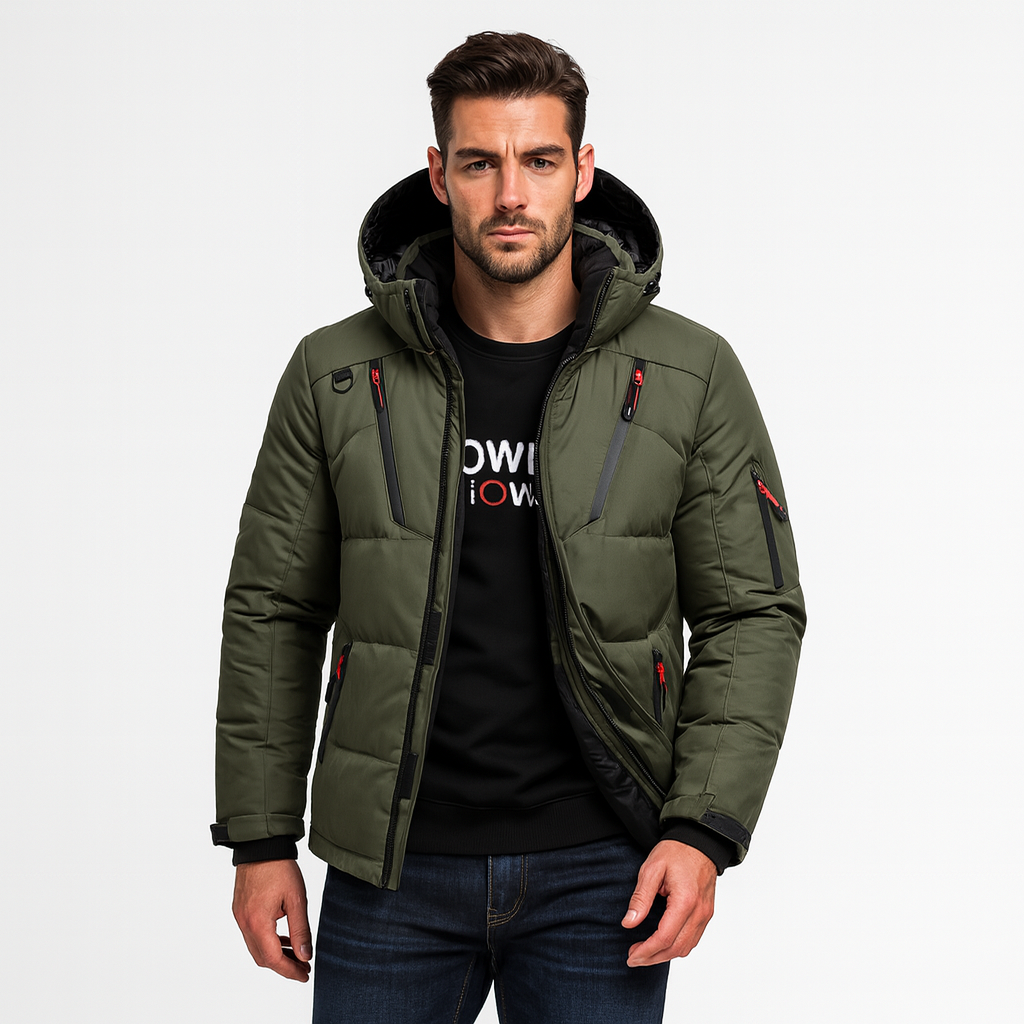 Chaqueta parka de invierno para hombre – Abrigo impermeable y cortavientos con forro polar grueso