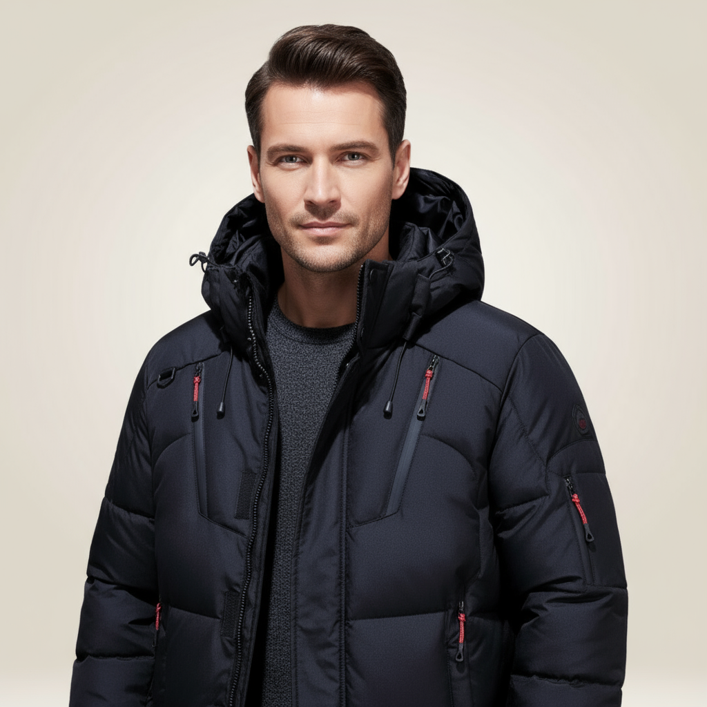 Chaqueta parka de invierno para hombre – Abrigo impermeable y cortavientos con forro polar grueso